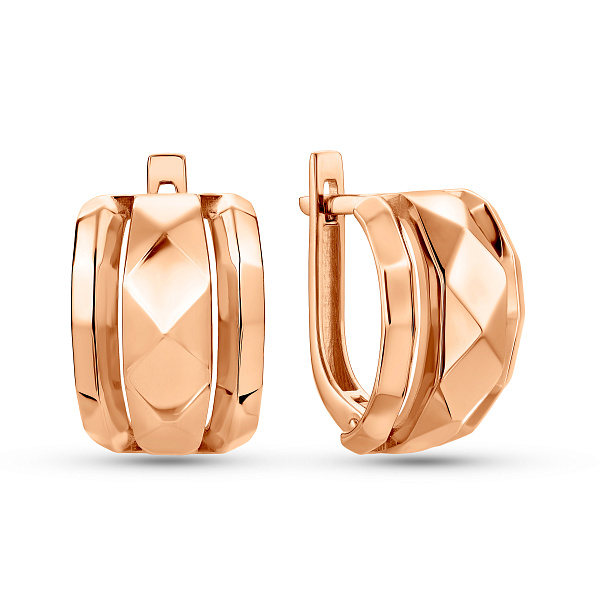 Серьги из красного золота (арт. 111491) – изображение 1