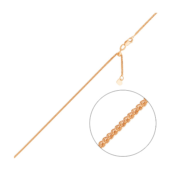 Золотая цепочка с регулируемой длиной (арт. ц303503рз) – изображение 1