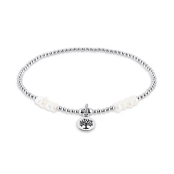 Браслет зі срібла з перлинами (арт. 7509/3942жб)