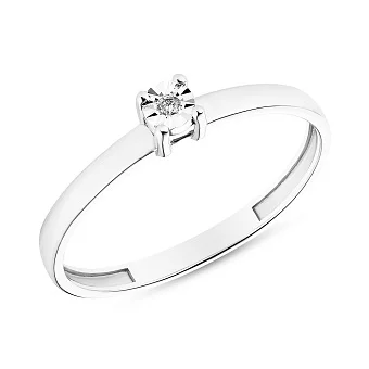 Золота каблучка з діамантом (арт. К011026б)