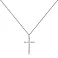 Кольє з білого золота Хрестик з діамантами (арт. Ц011276040/2б) – зображення 1