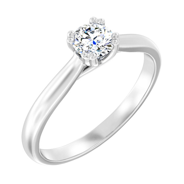 Золотое кольцо с бриллиантом (арт. К01116504126б) – изображение 3