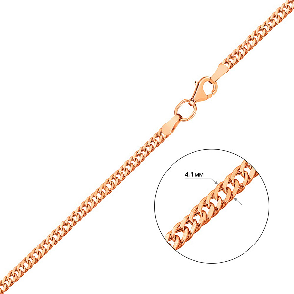 Ланцюжок з червоного золота плетіння Ромб (арт. 303010) – зображення 4