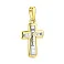 Крестик из желтого золота с распятием (арт. 501657ж) – изображение 1