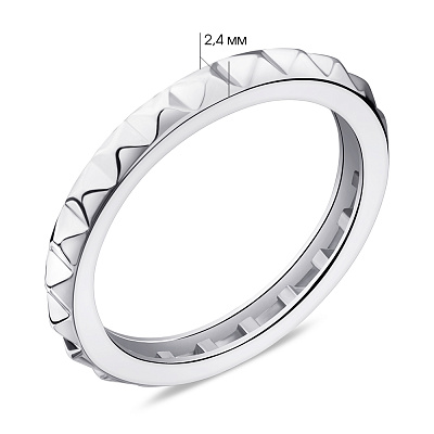 Кольцо из серебра без камней (арт. 7501/6568)