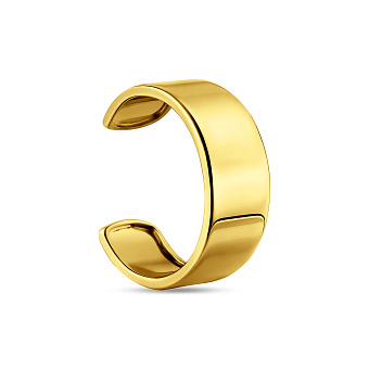 Фото Золотая серьга-каффа без камней (арт. 110853жЯ)