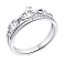 Серебряное кольцо с фианитами (арт. 7501/6495) – изображение 2