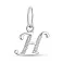 Серебряный кулон Буква Н с фианитами (арт. 7503/4380) – изображение 1