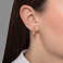 Серьги кольца из красного золота (арт. 111403) – изображение 2
