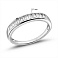 Серебряное кольцо с дорожкой из фианитов (арт. 7501/8238) – изображение 2