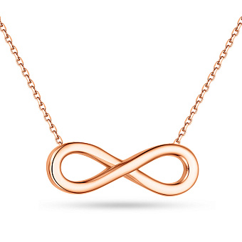 Фото Золоте кольє "Нескінченність" (арт. 352292)