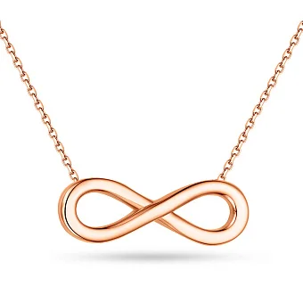 Золотое колье "Бесконечность" (арт. 352292)