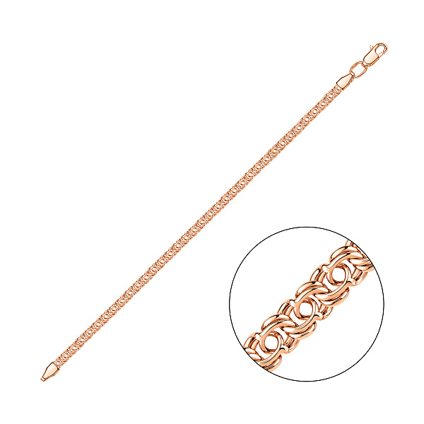 Массивный браслет из красного золота (арт. цр31205-055) – изображение 1