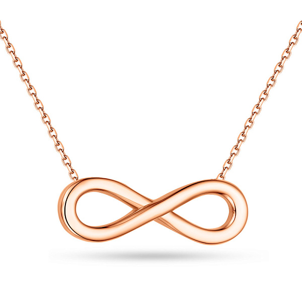 Золотое колье "Бесконечность" (арт. 352292) – изображение 1