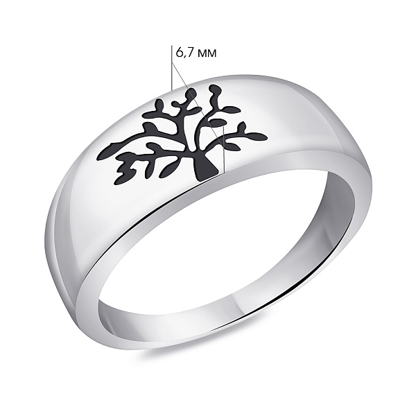 Срібна каблучка Дерево життя без каміння (арт. 7501/К2/1125-17) – зображення 2