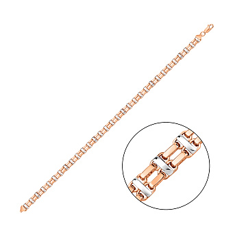 Браслет з червоного та білого золота (арт. 321805кб)
