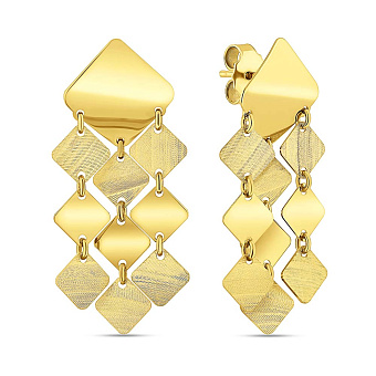 Фото Золоті сережки з підвісками Francelli (арт. 1092056ж)
