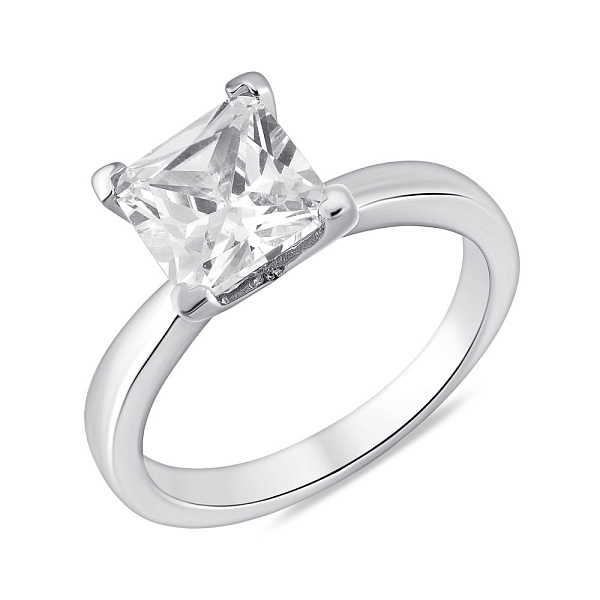 Кольцо из серебра с фианитом (арт. 7501/8038) – изображение 1