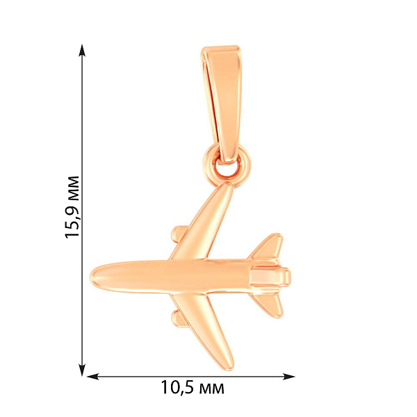 Золотой подвес "Мрія" без камней (арт. 441196) – изображение 4