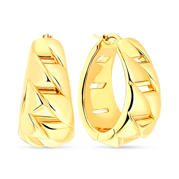 Серьги Francelli из желтого золота (арт. е108245/25ж) – изображение 1