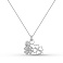 Серебряное колье Клевер с фианитами (арт. 7507/2358) – изображение 1