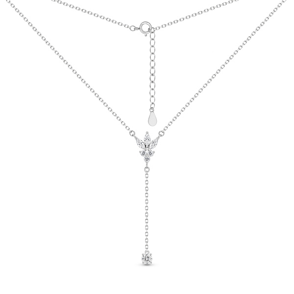 Серебряное колье-галстук с фианитами (арт. 7507/2497) – изображение 2