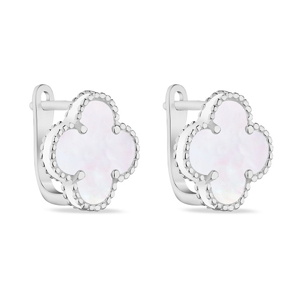 Серьги из серебра с перламутром (арт. 7502/3153/15п) – изображение 1