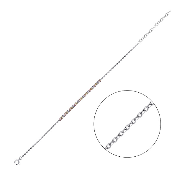 Браслет из серебра на руку (арт. 7509/2141бкж) – изображение 1