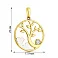 Подвеска из желтого золота с фианитом (арт. 440584ж) – изображение 2