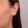 Золотые серьги с фианитами (арт. 110375ж) – изображение 2