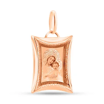 Ладанка з золота Діва Марія і Ісус (арт. 421131)