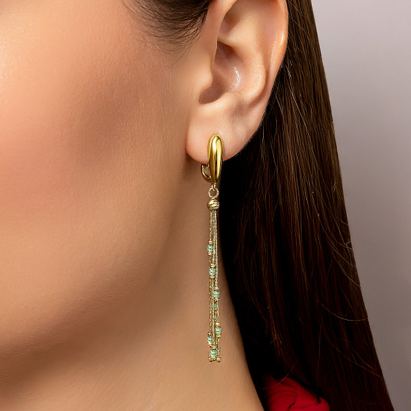 Сережки Francelli из желтого золота (арт. 108031жслт) – изображение 2