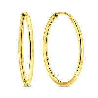Сережки-кільця з жовтого золота (арт. 121900/20ж)