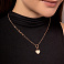 Золотое  колье Сердце (арт. 353014) – изображение 3