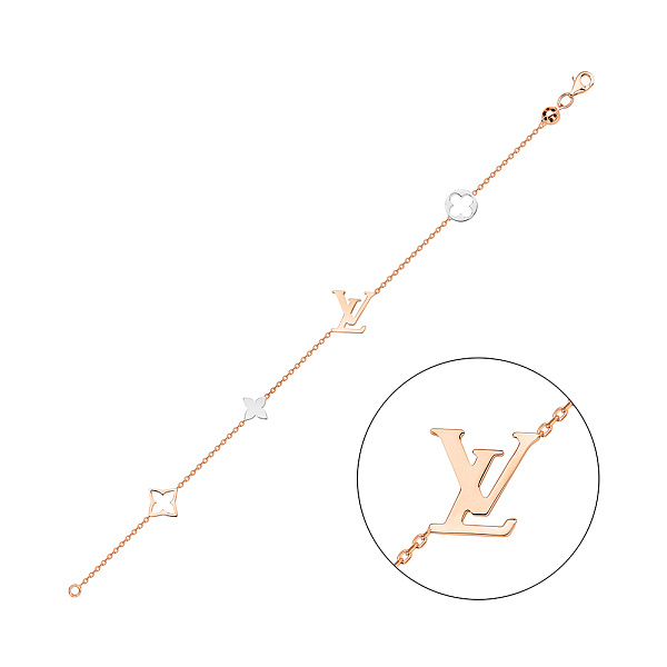 Браслет з червоного і білого золота (арт. 3261126кб) – зображення 1