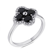 Серебряное кольцо с фианитами (арт. 7501/6270ч)