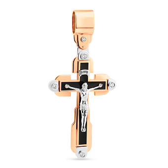 Золотой крестик с распятием (арт. 720048Д)