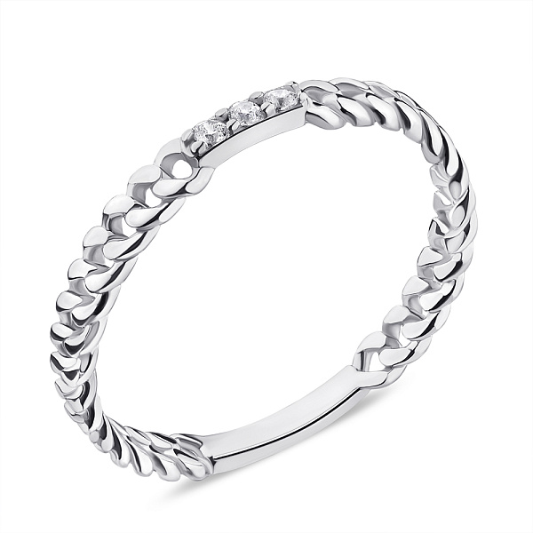 Кольцо из серебра с фианитами (арт. 7501/6363) – изображение 1