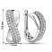 Серьги из белого золота с бриллиантами (арт. С011306100б) – изображение 4