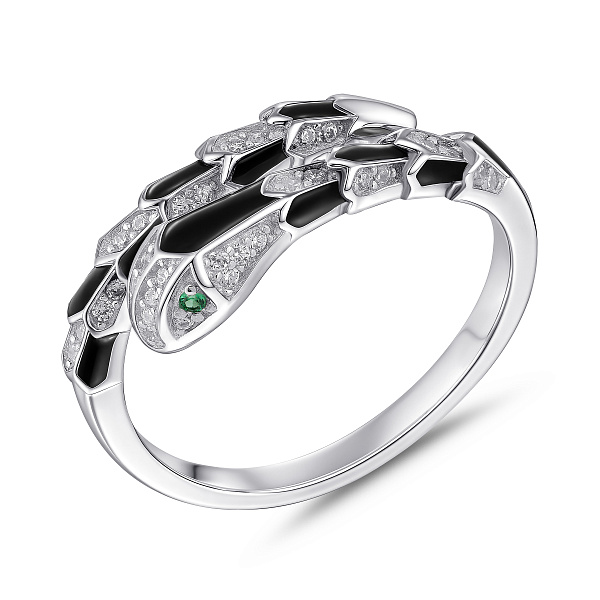 Серебряное кольцо Змея с альпинитами (арт. 7501/8342аз) – изображение 1