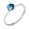 Кольцо из серебра с топазом (арт. 7501/614Плкп) – изображение 1