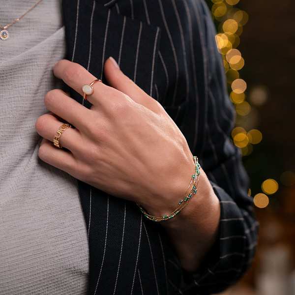 Каблучка "Ukraine" з жовтого золота (арт. 140932ж) – зображення 3