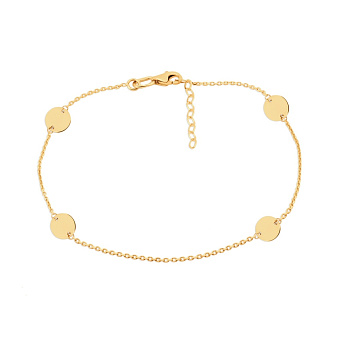 Фото Браслет "Монеты" из золота (арт. 324428/5ж)