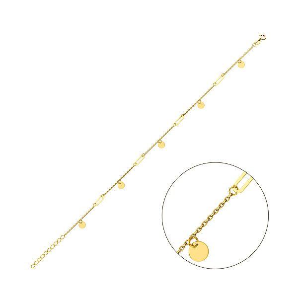 Браслет Монети з жовтого золота (арт. 326293ж) – зображення 1