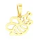 Золотая подвеска Пчелка (арт. 441063ж) – изображение 1
