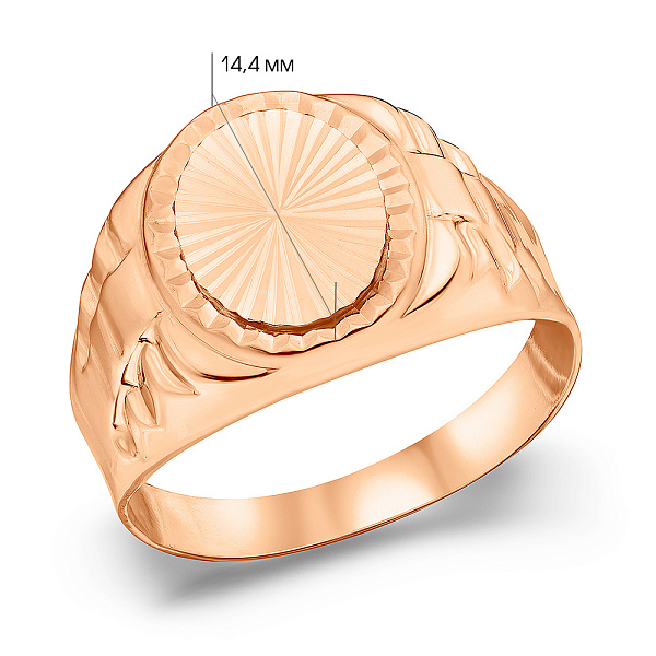 Золотая печатка (арт. 180562) – изображение 4