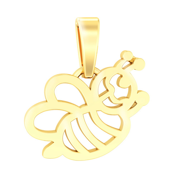 Золотая подвеска Пчелка (арт. 441063ж) – изображение 1
