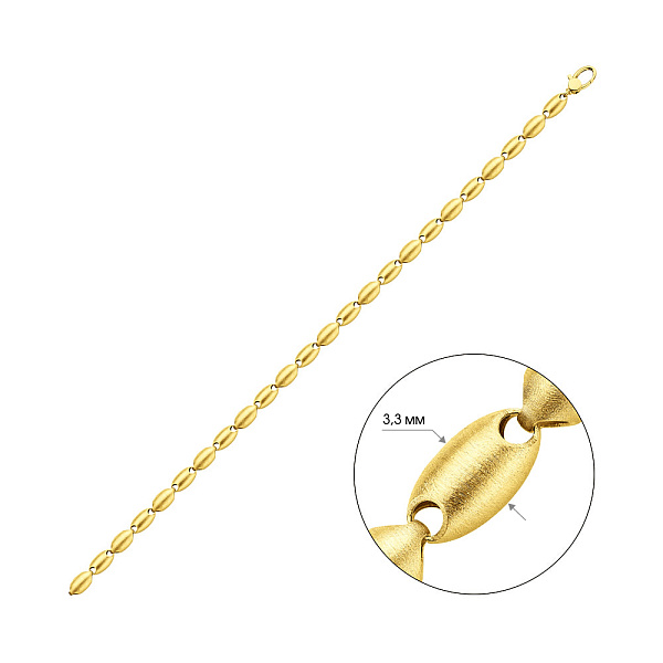 Золотий браслет Francelli без каменів (арт. 326814/1ж) – зображення 5