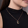 Золотое колье с зеленым кварцем (арт. 352382Пкз) – изображение 2