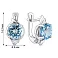 Серебряные серьги с топазом (арт. 7502/2193722Пг) – изображение 2